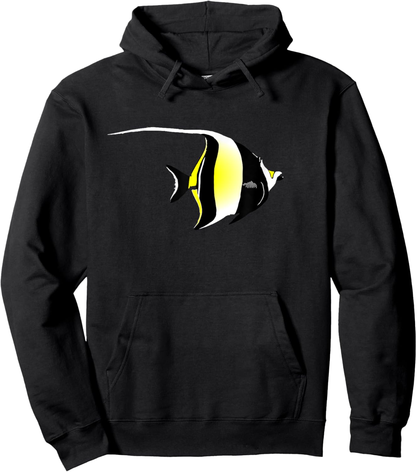 Moorish Idol Angelfish Hoodie - Hoodie | Black