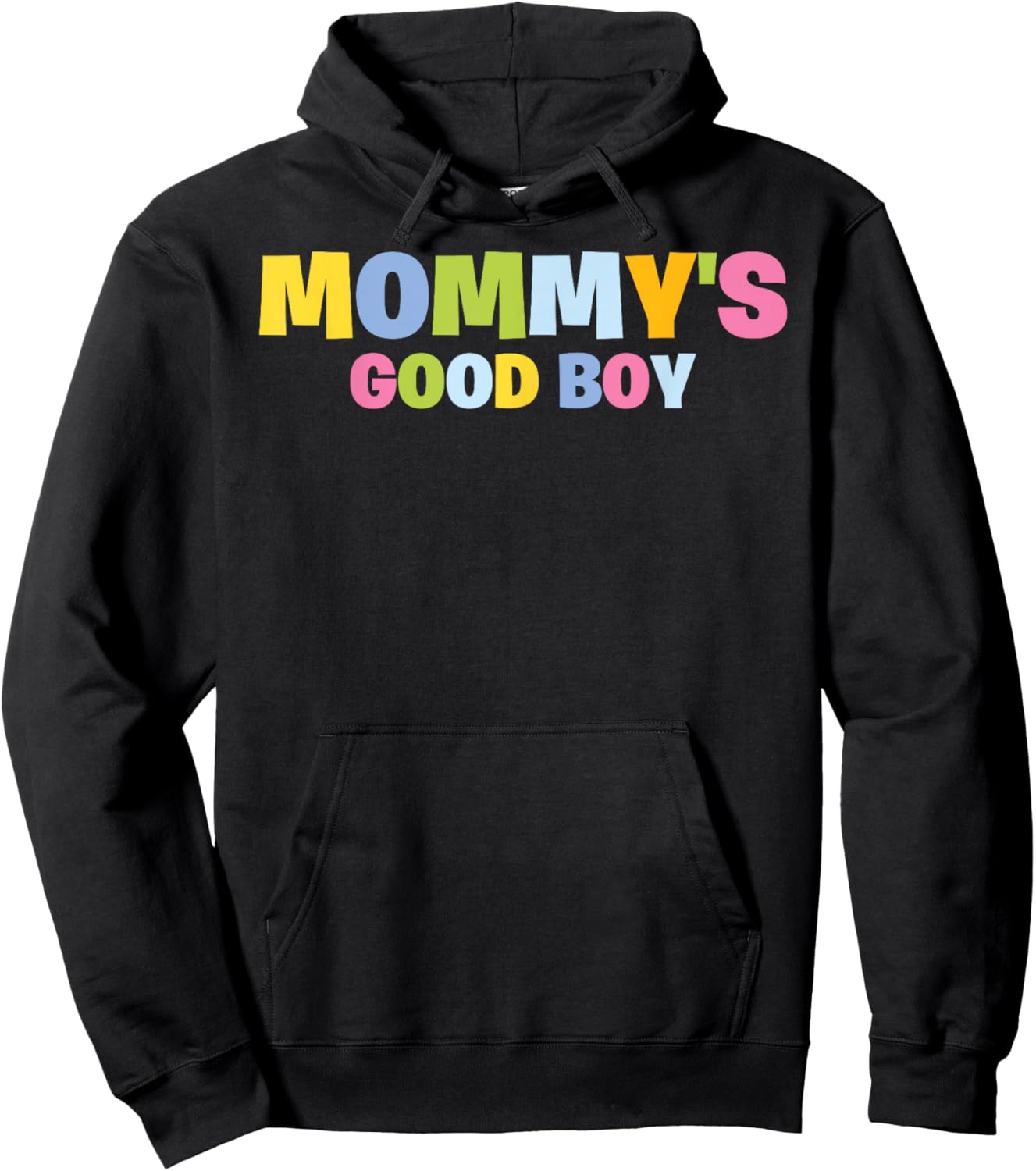 Mommy's Good Boy Kids Toddler Funny Saying Novelty Hoodie - Hoodie | Black