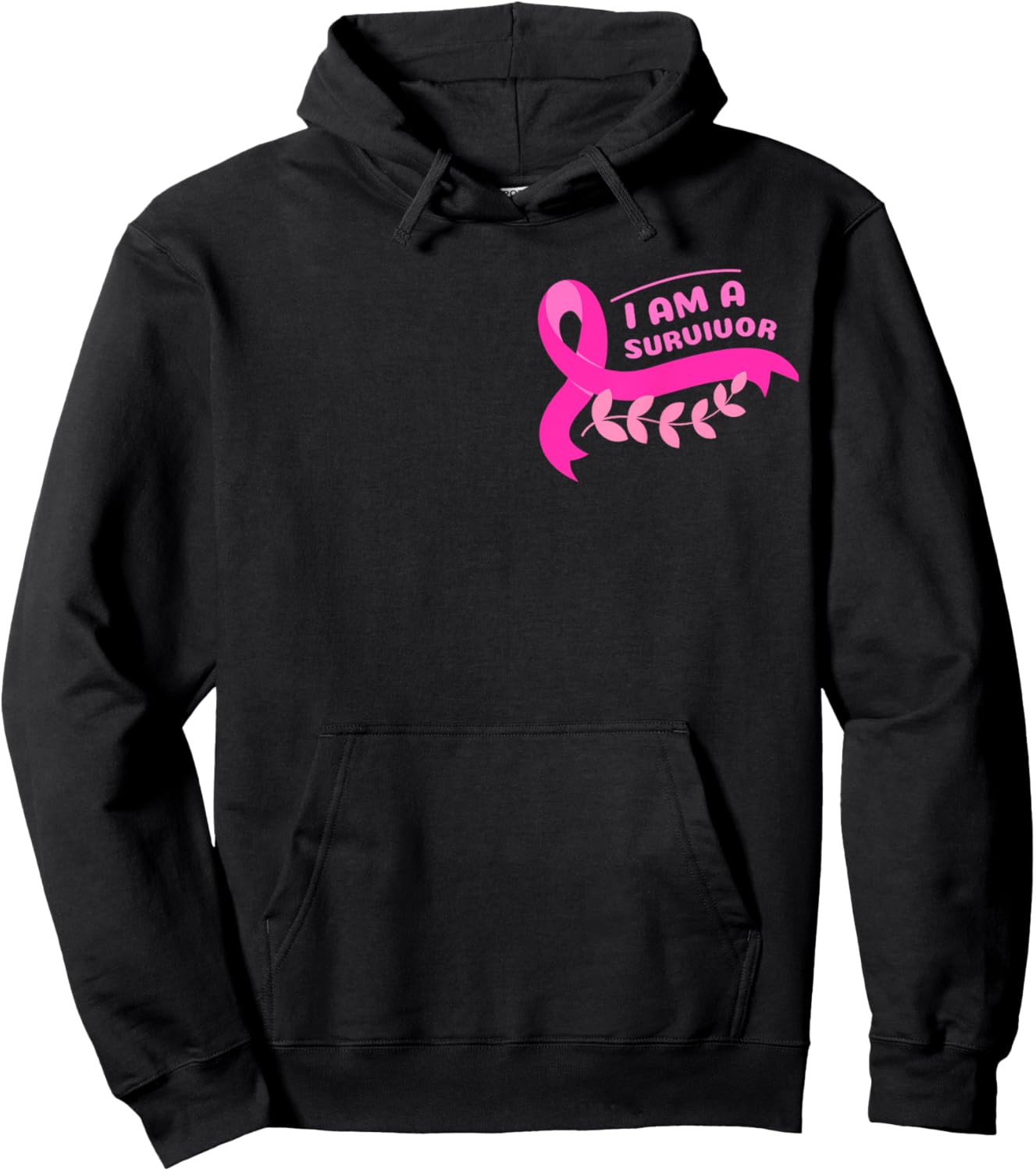 Breast Cancer Awareness Pink Ribbon Support Squad Cancer Hoodie - Hoodie | Black