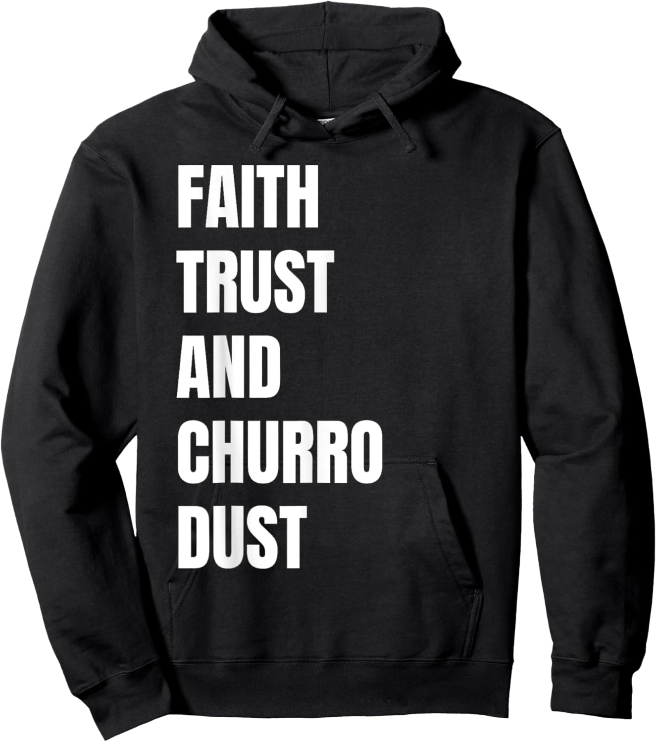 Faith Trust and Churro Dust Kids Vintage Mexican Churros Hoodie - Hoodie | Black