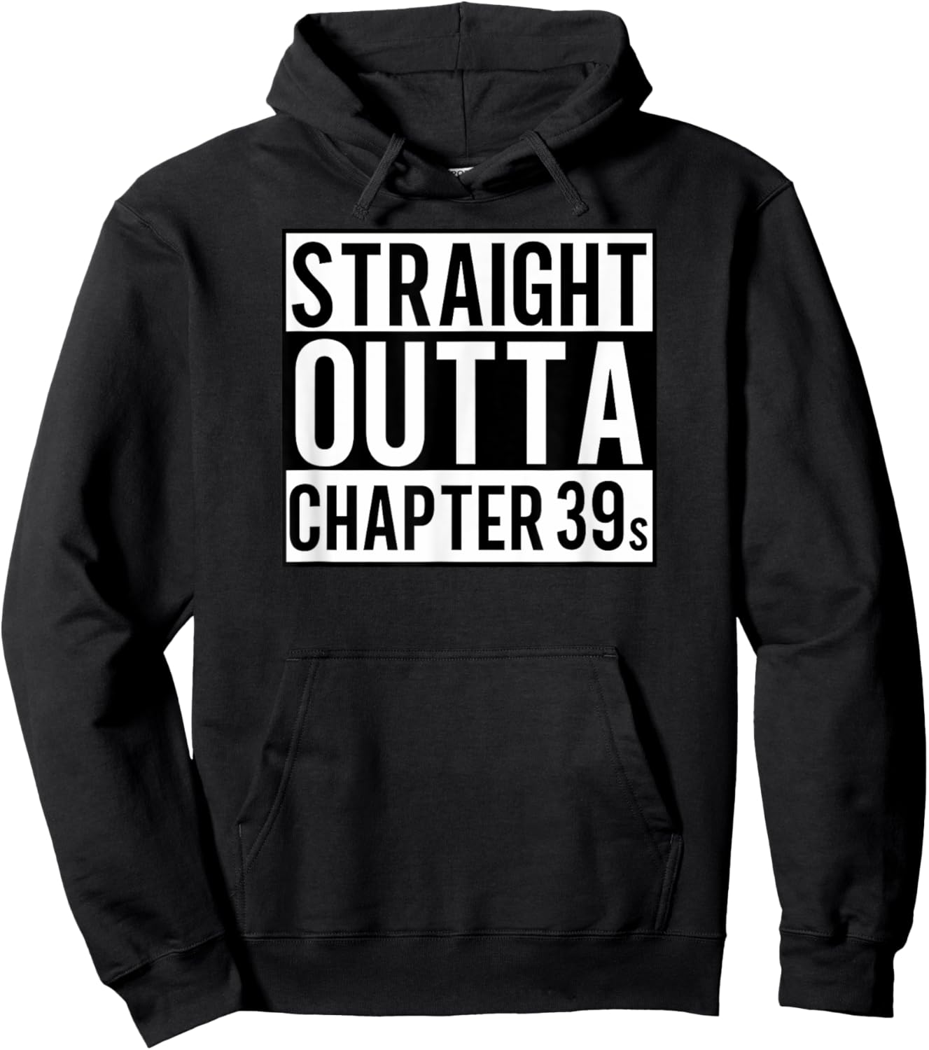 Straight Outta Chapter 39 - FunnyCute Book Lover Reader Gift Hoodie - Hoodie | Black
