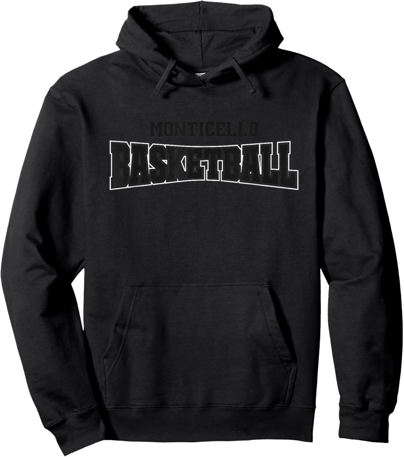 Monticello High School Basketball Warp HS Hoodie - Hoodie | Black