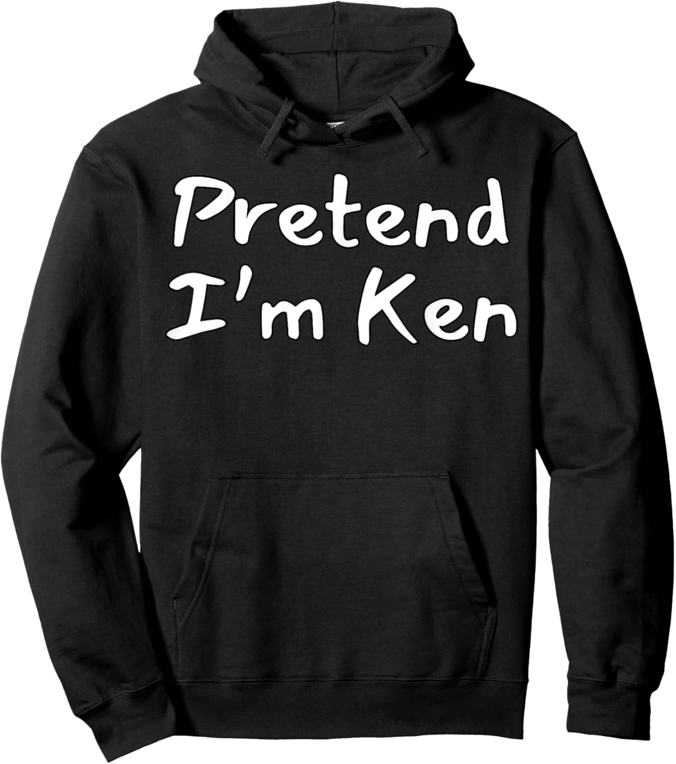Pretend Ken Funny Halloween Costume Idea Hoodie - Hoodie | Black