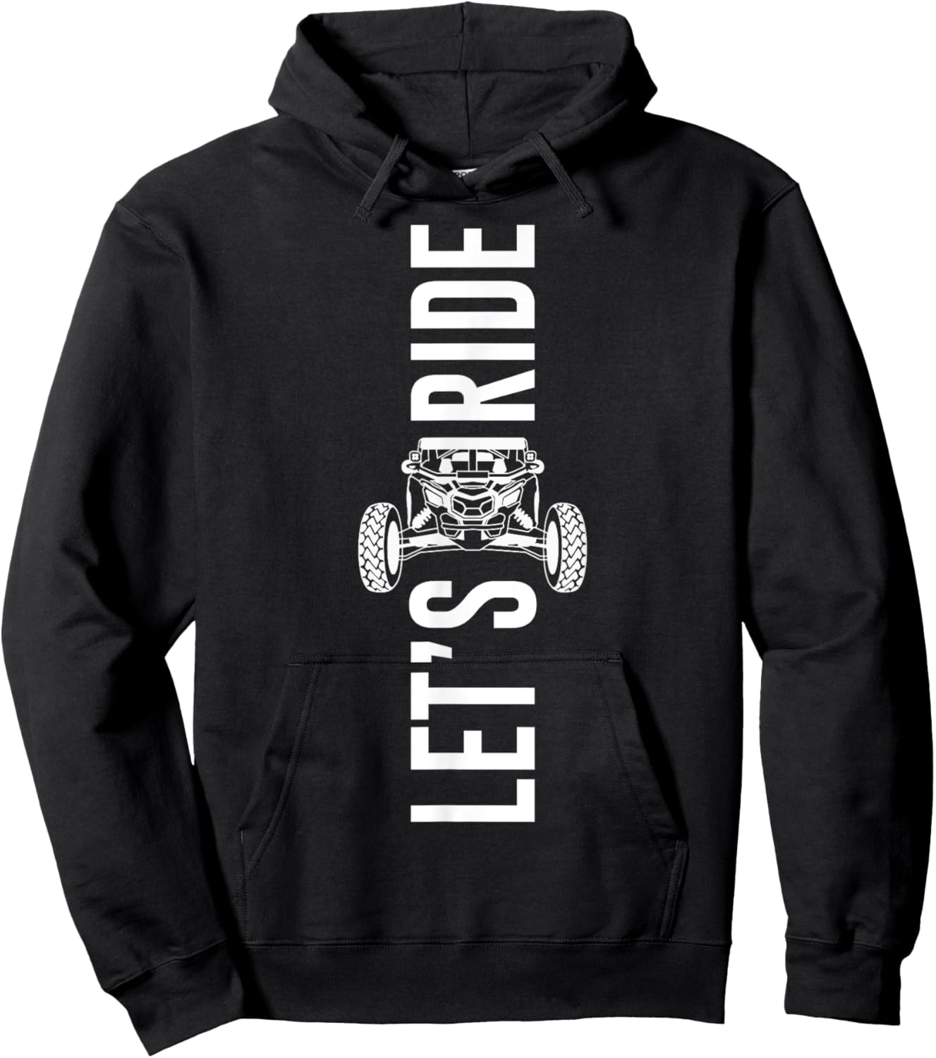 SXS UTV Let's Ride X3 Hoodie - Hoodie | Black