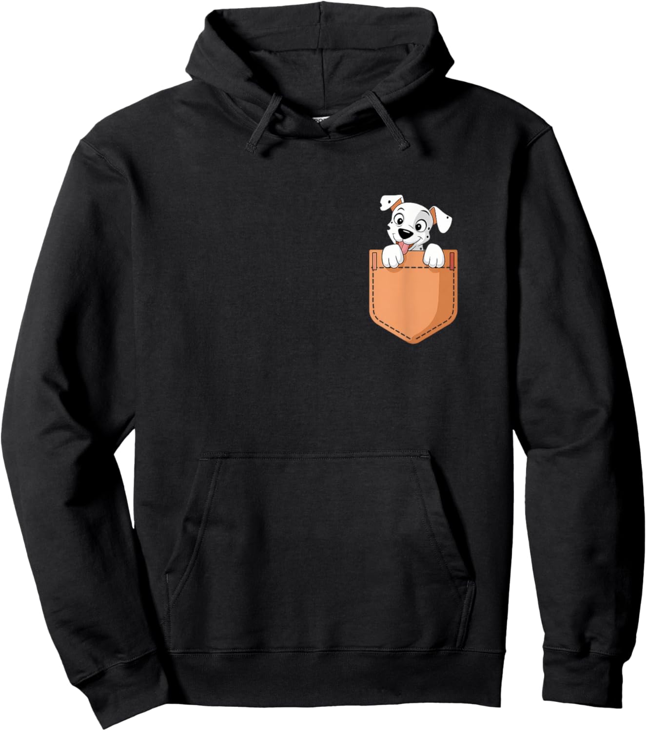 Dalmatians In Pocket Dog Owner Cute Puppy Lover Hoodie - Hoodie | Black