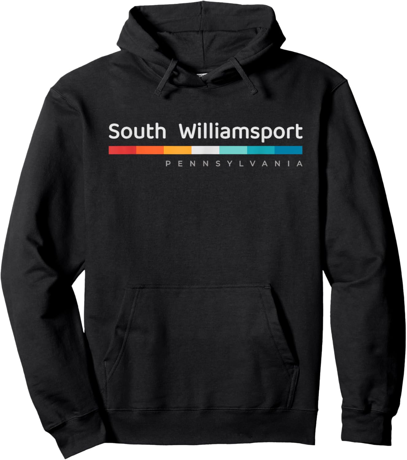 South Williamsport PA Pennsylvania Retro Design Hoodie - Hoodie | Black