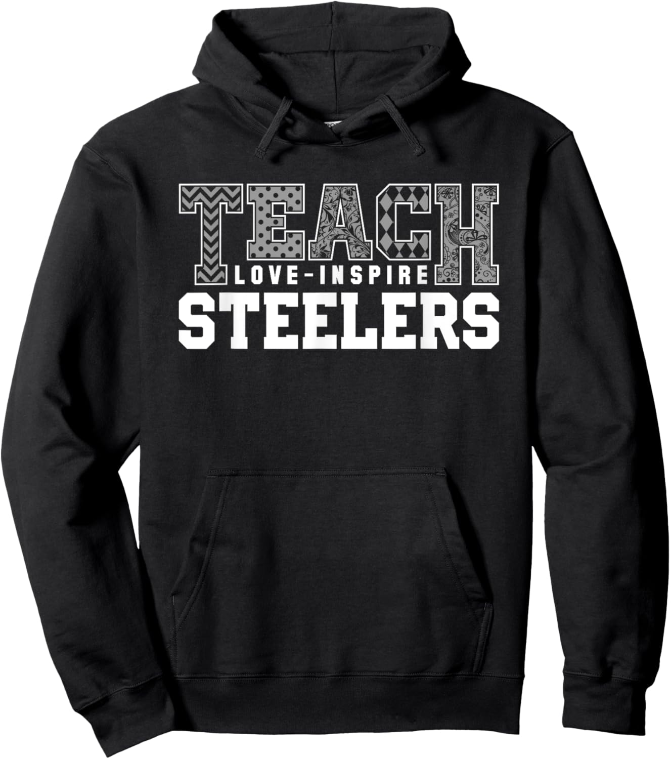 Steelers Fontana Teach Love Inspire Slogan HS Hoodie - Hoodie | Black
