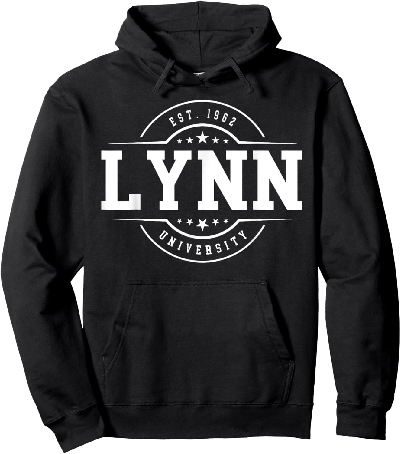 Lynn University (Boca Raton) Arch Vintage Classic Design Hoodie - Hoodie | Black