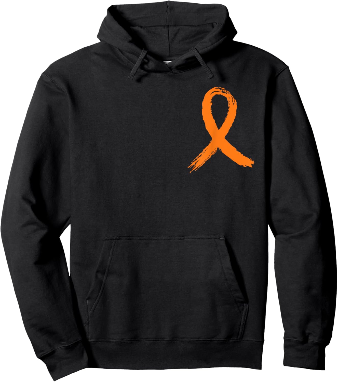 Front and Back Graphic Leukemia Awareness Survivor USA Flag Hoodie - Hoodie | Black
