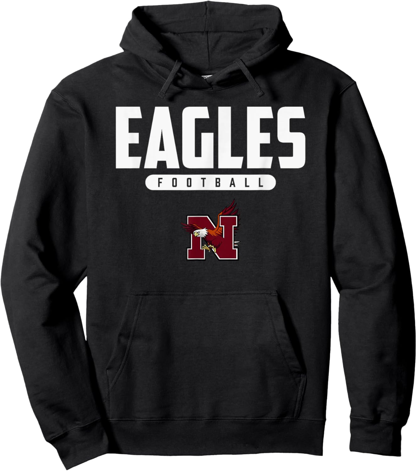 Niceville Eagles Logo Football HS Hoodie - Hoodie | Black
