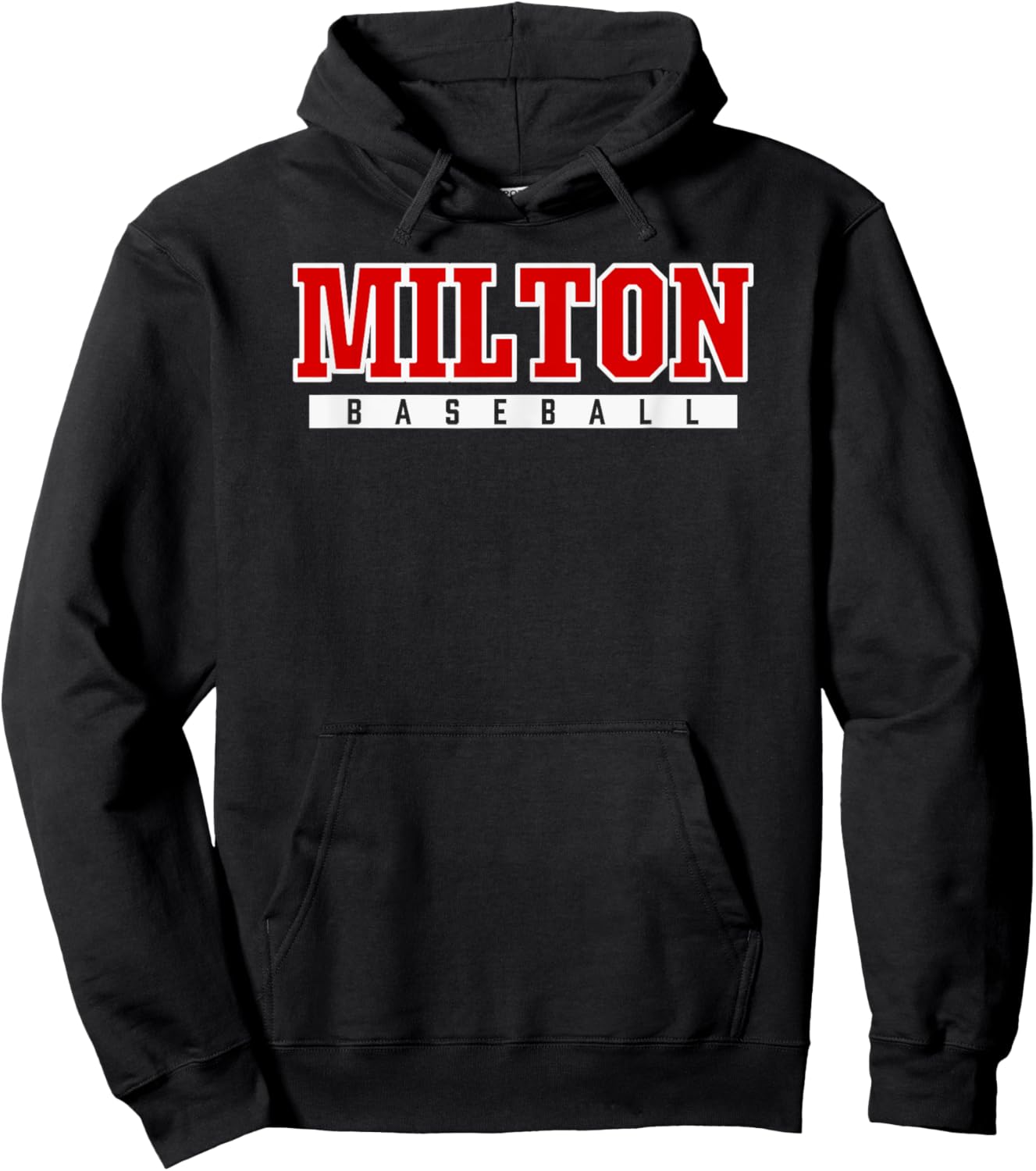 Milton High School Baseball Hoodie - Hoodie | Black