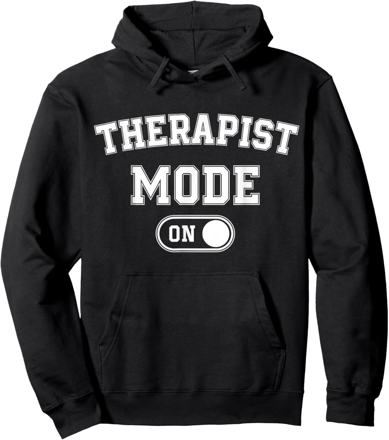 Therapist Mode On Funny Therapy Gift Psychologist Coach Hoodie - Hoodie | Black