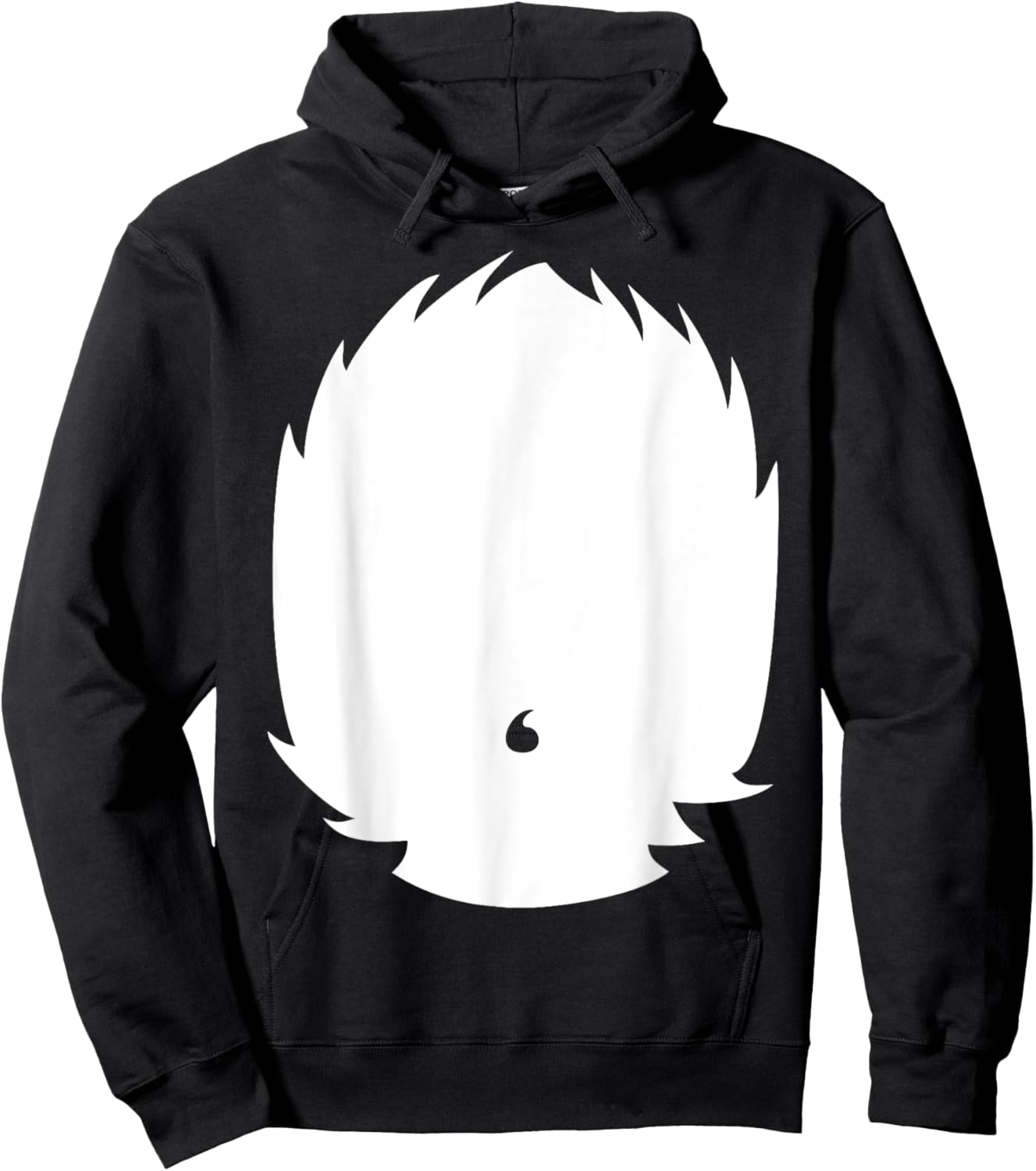 Animal Belly DIY Halloween Costume Badger Panda Raccoon Dog Hoodie - Hoodie | Black
