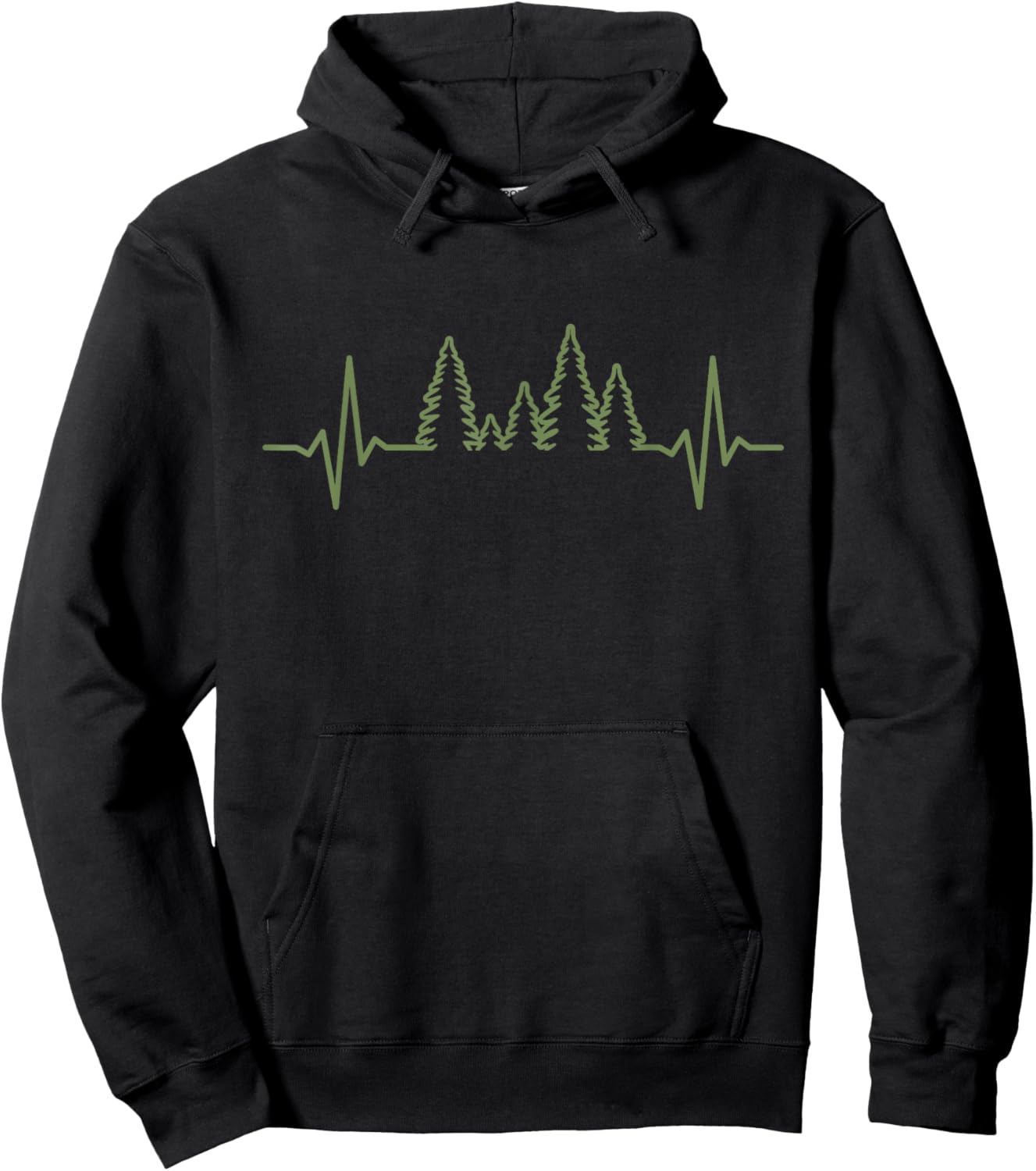 Bäume Herzschlag Wald Hoodie - Hoodie | Black