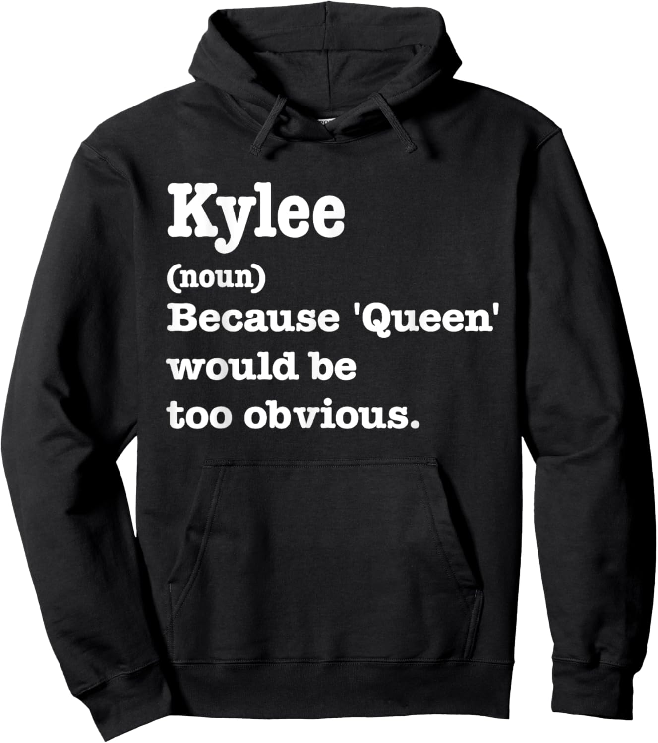 KYLEE Sarcasm Queen - Custom KYLEE Women's Hoodie - Hoodie | Black