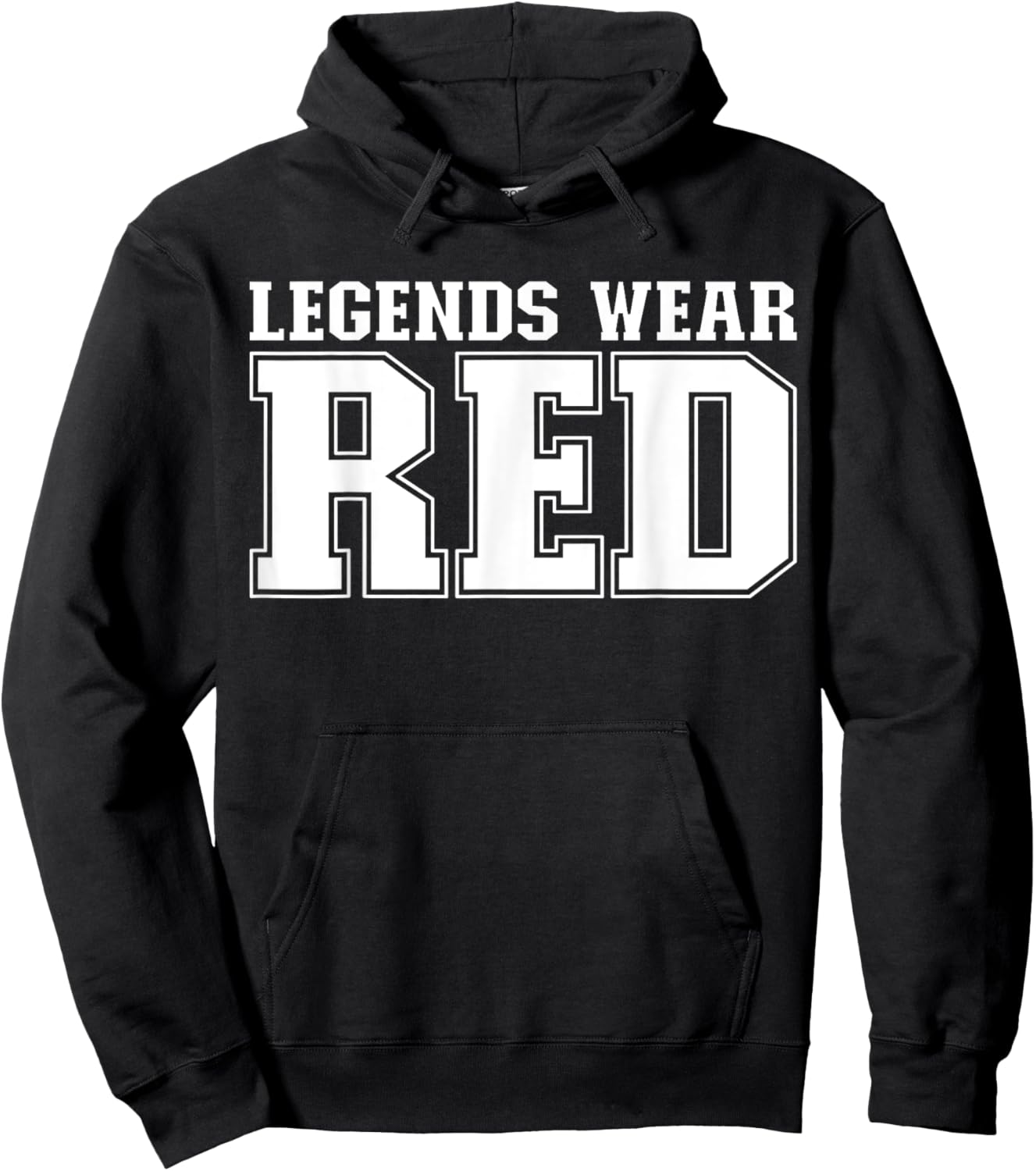 Legends Wear Red Spirit Wear Team Game Color War Funny Hoodie - Hoodie | Black