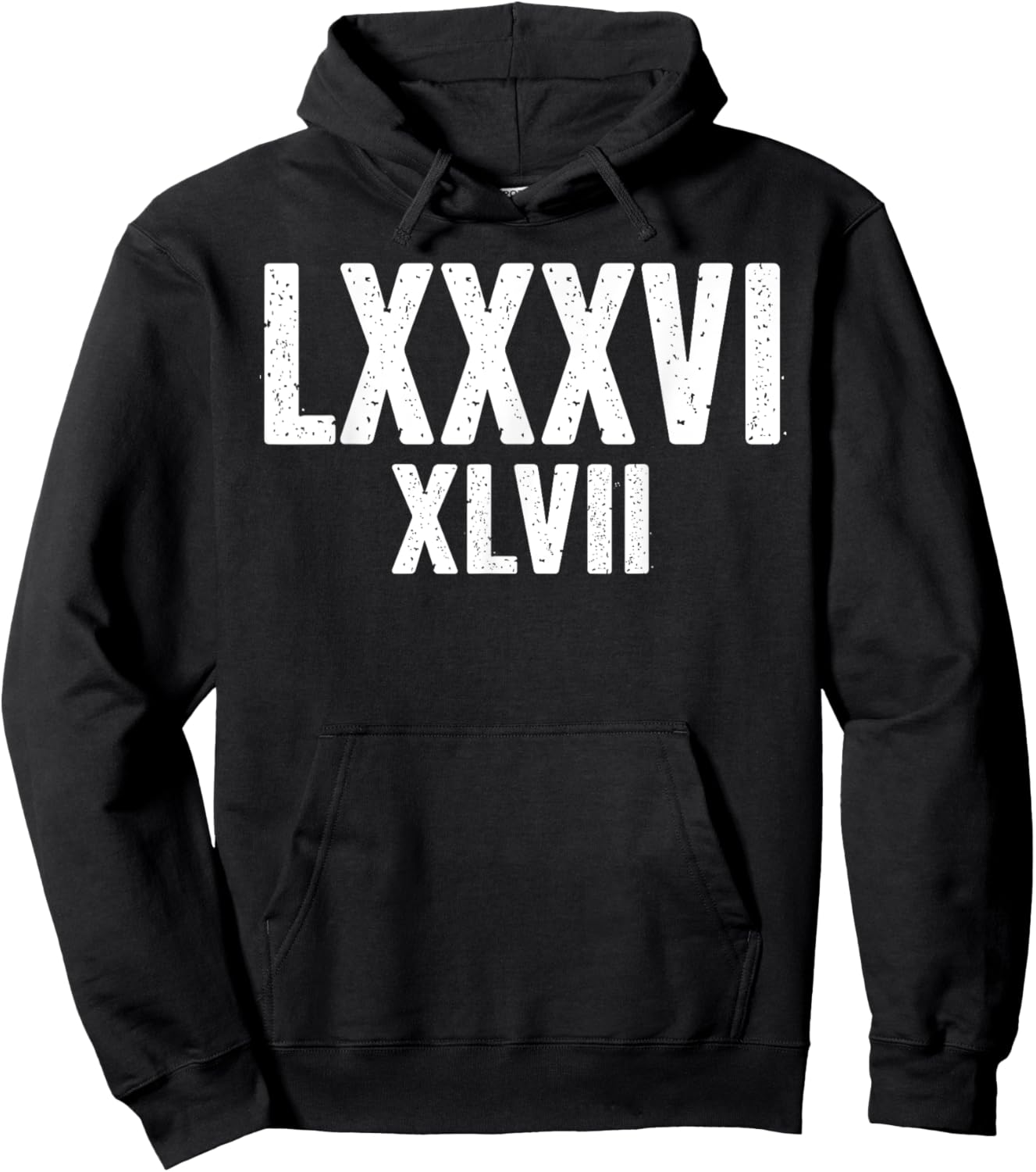 86 47 Roman Numerals LXXXVI XLVII 8647 Anti Trump Hoodie - Hoodie | Black