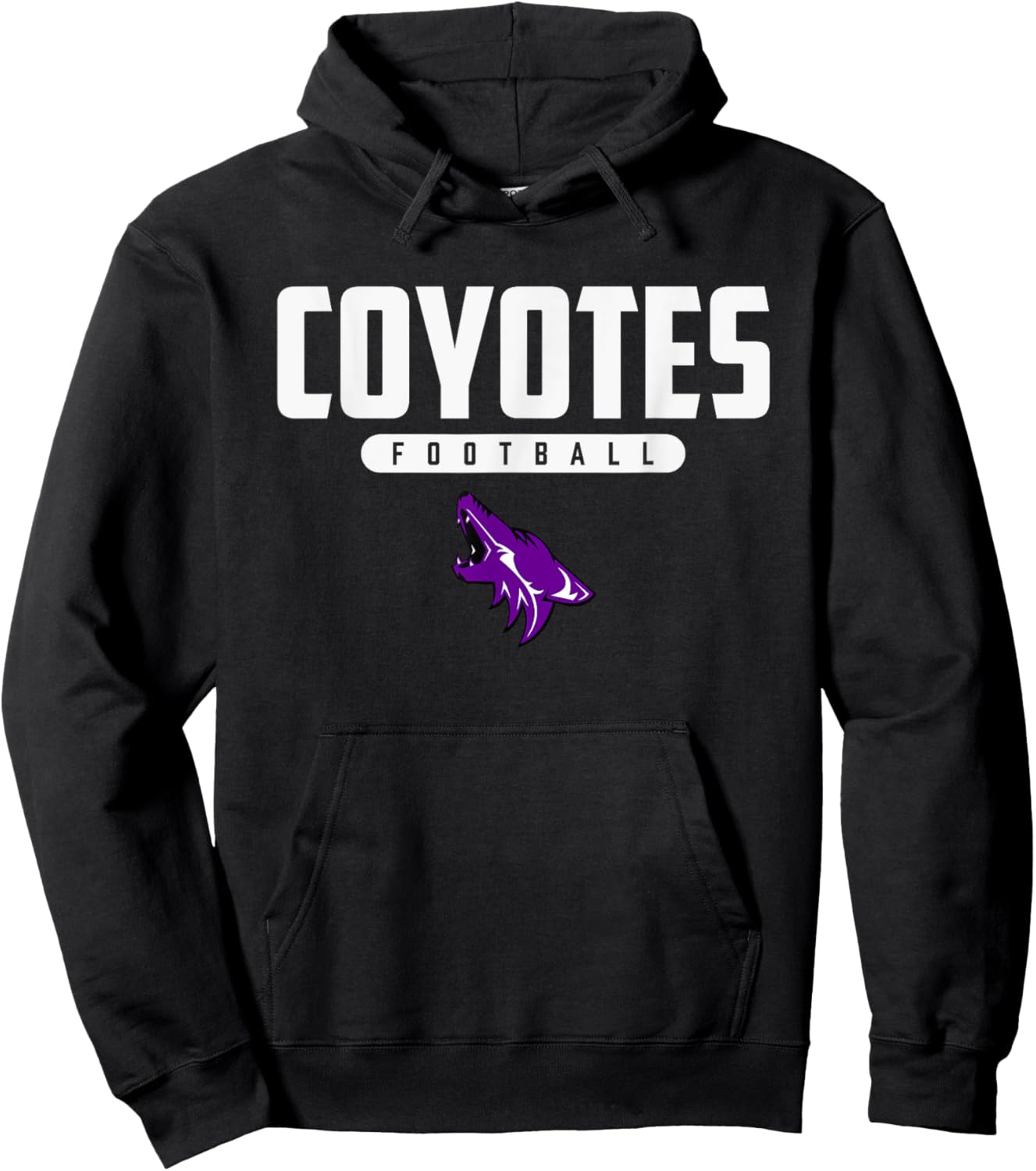 Anna Coyotes Logo Football HS Hoodie - Hoodie | Black
