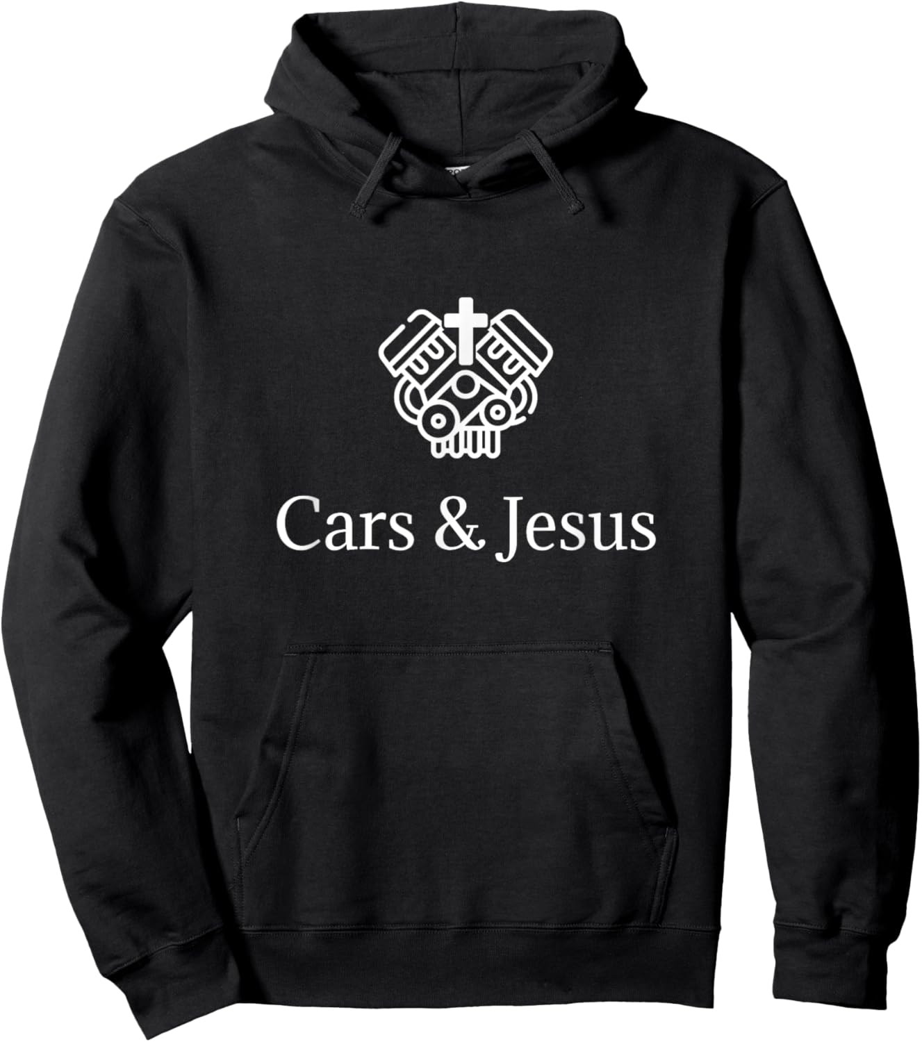 Cars & Jesus, Christian Mechanic Hoodie - Hoodie | Black
