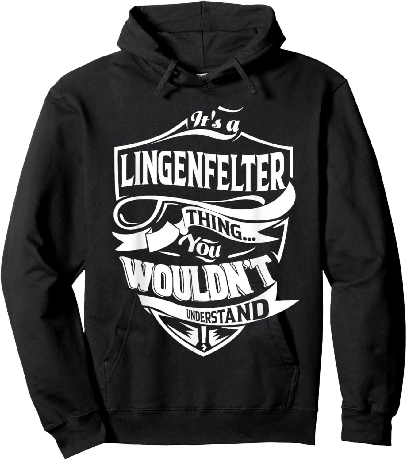 It is a LINGENFELTER Thing Gifts Hoodie - Hoodie | Black