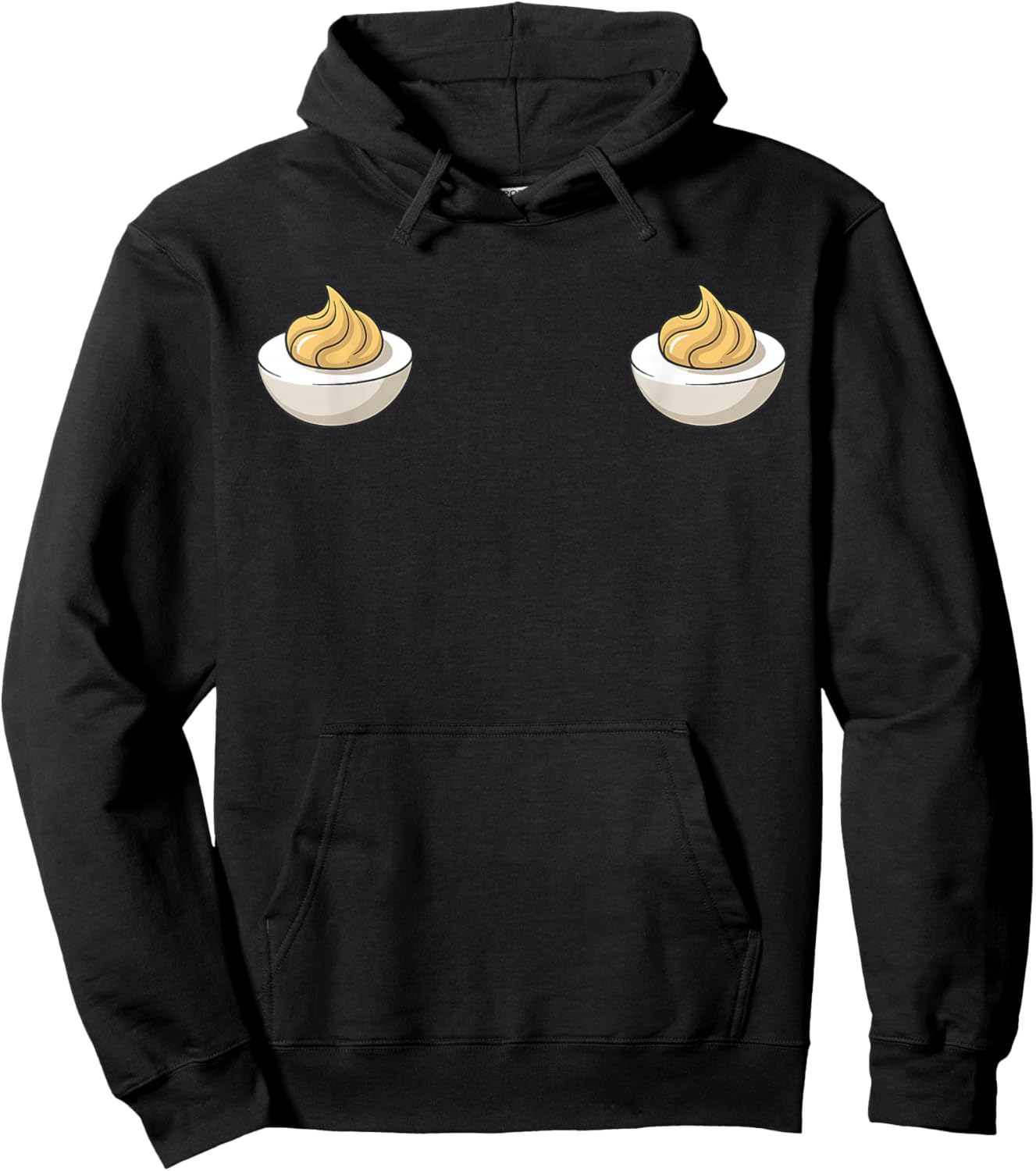 I'm Just Here for The Deviled Eggs Funny Couple Matching Hoodie - Hoodie | Black