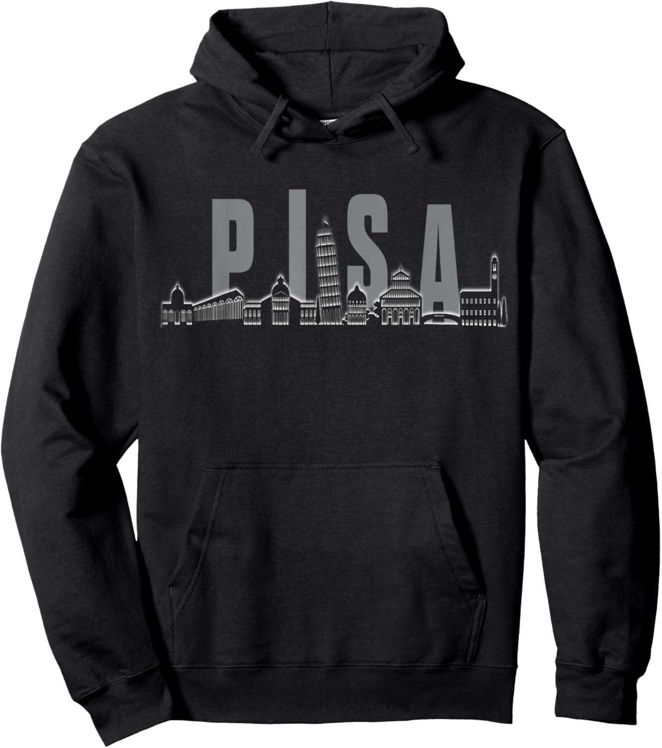 Pisa Skyline Hoodie - Hoodie | Black
