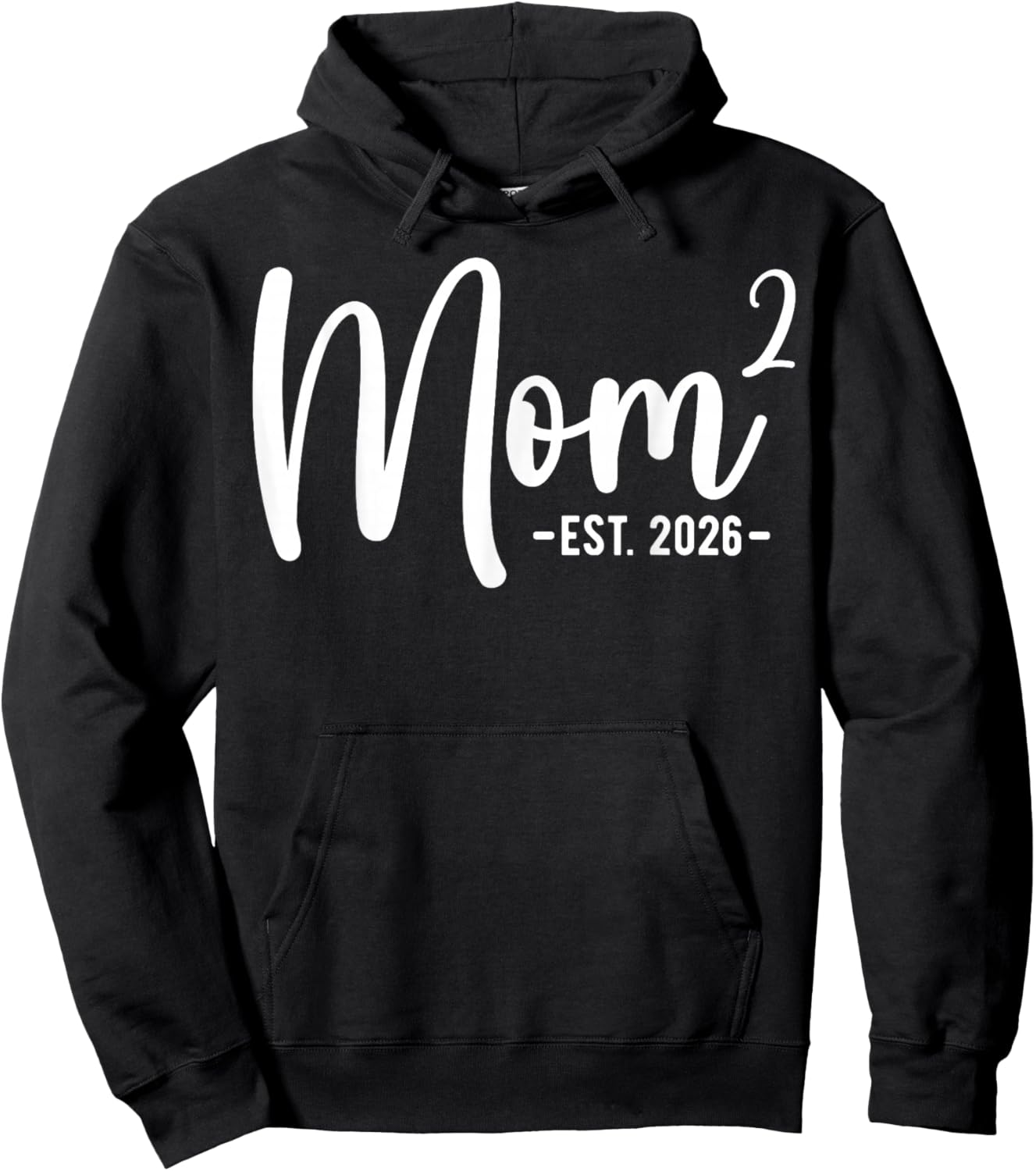 Mom of Two Mom of 2 Boys Girls Hoodie - Hoodie | Black