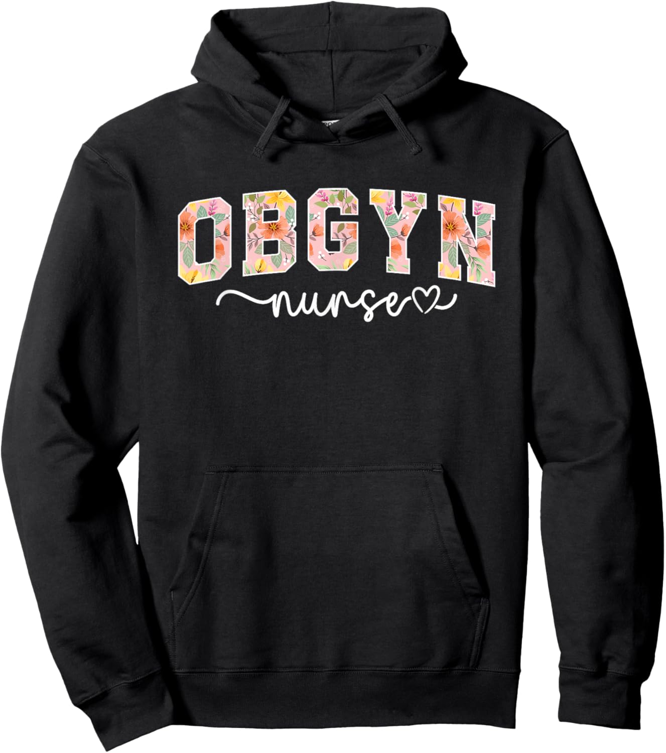 OBGYN Nursing For Obstetrics And Gynecology Nurse Black Modern Short Sleeve - Small - Women - Nurses, OBGYN Nurses Hoodie - Hoodie | Black
