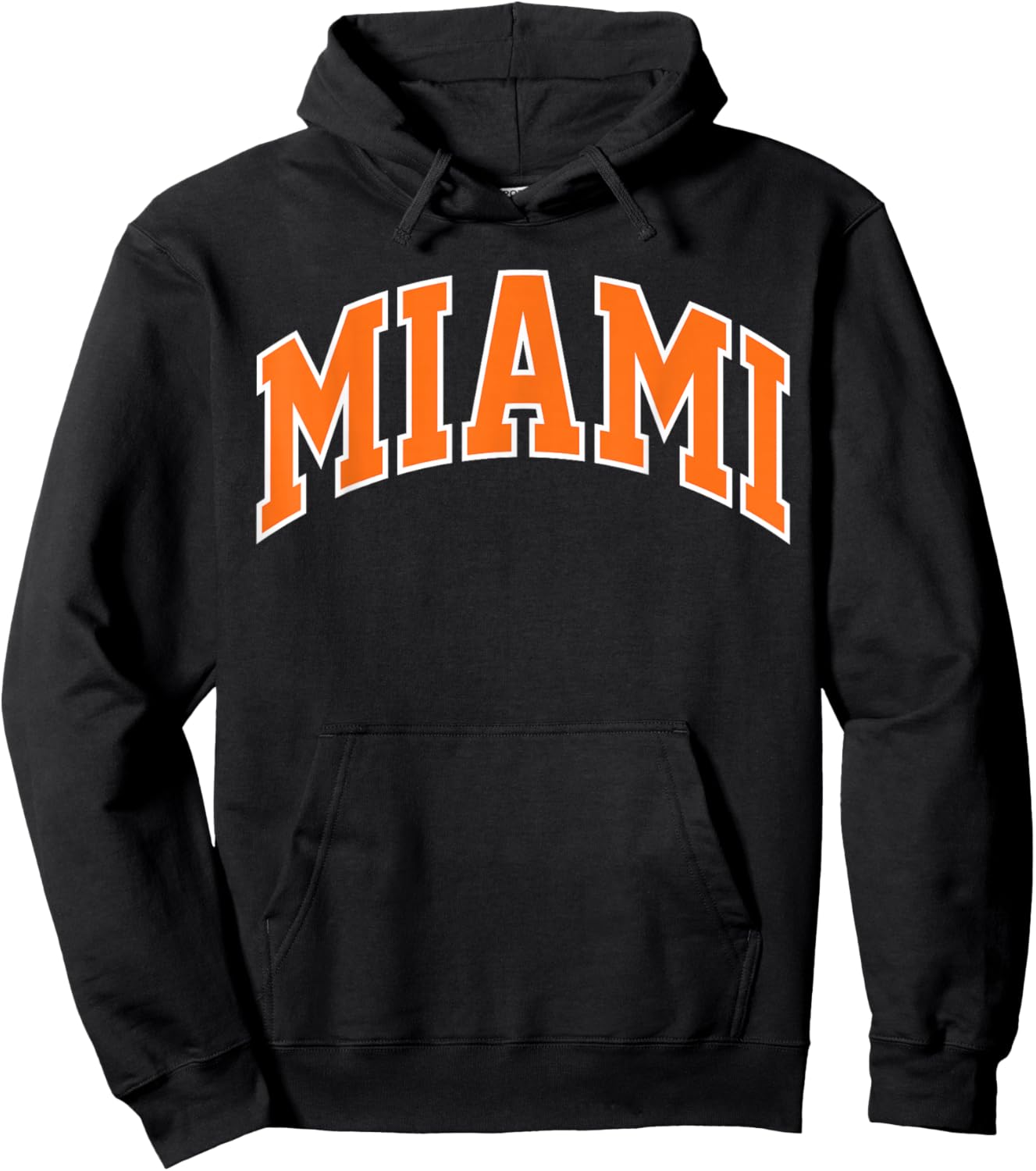 Retro Miami Men Miami Women Vintage Classic Orange Green FL Hoodie - Hoodie | Black
