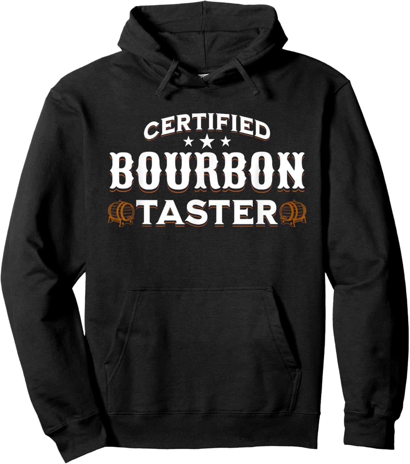 Certified Bourbon Taster for Whiskey Stocking Stuffer Gifts Hoodie - Hoodie | Black