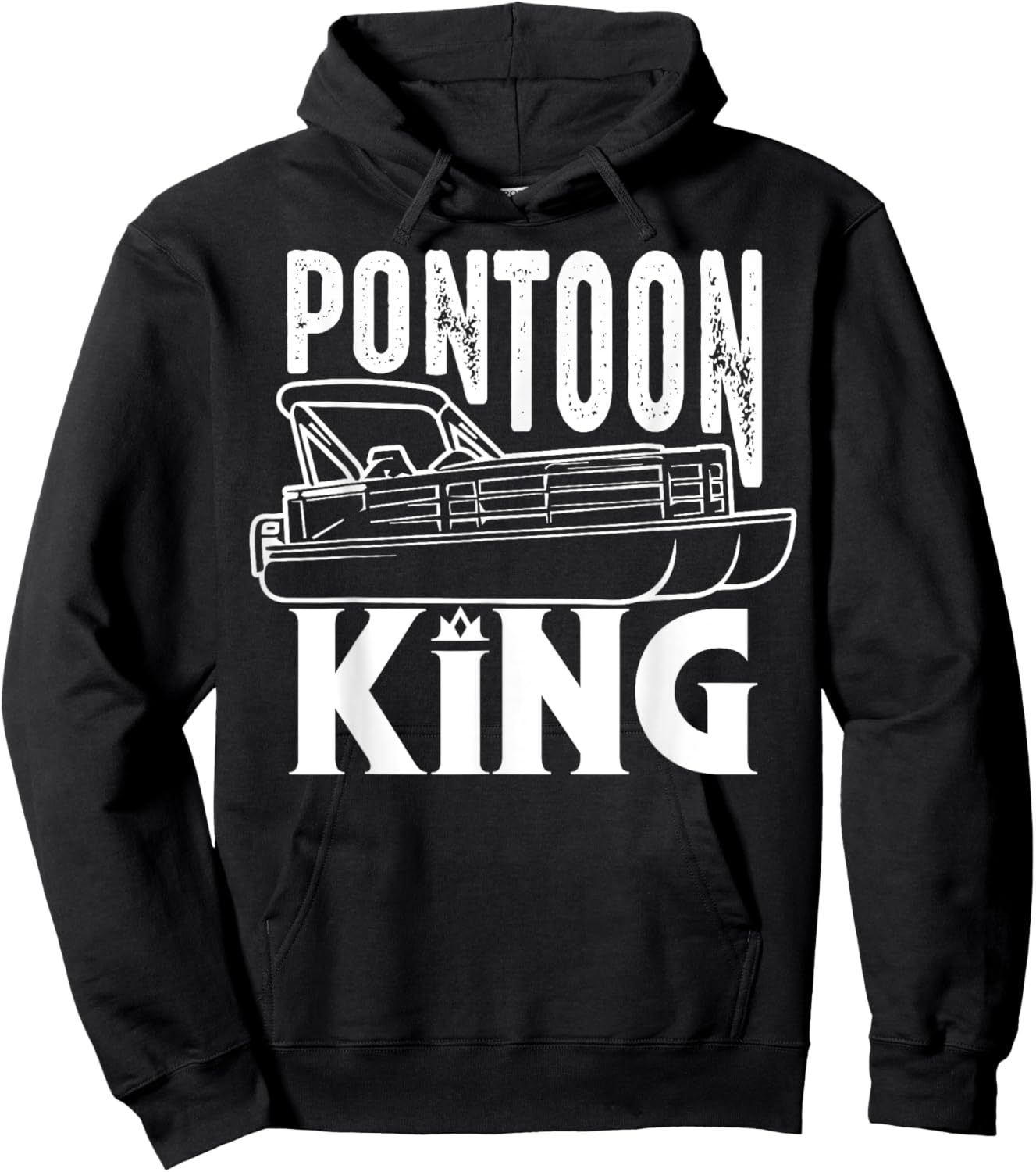 Best Pontoon Art Boys Pontoon Boat Pontoon Captain Hoodie - Hoodie | Black