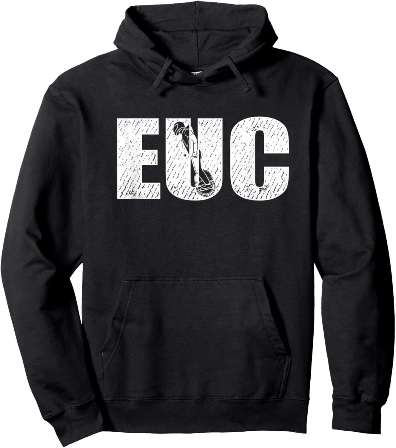 Vintage EUC Electric Unicycle Monowheel Hoodie - Hoodie | Black