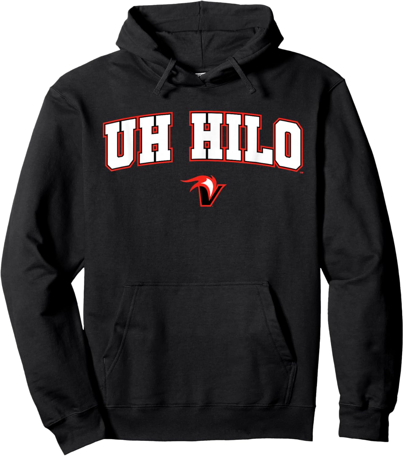 University of Hawaii Hilo Vulcans Arch Logo Hoodie - Hoodie | Black