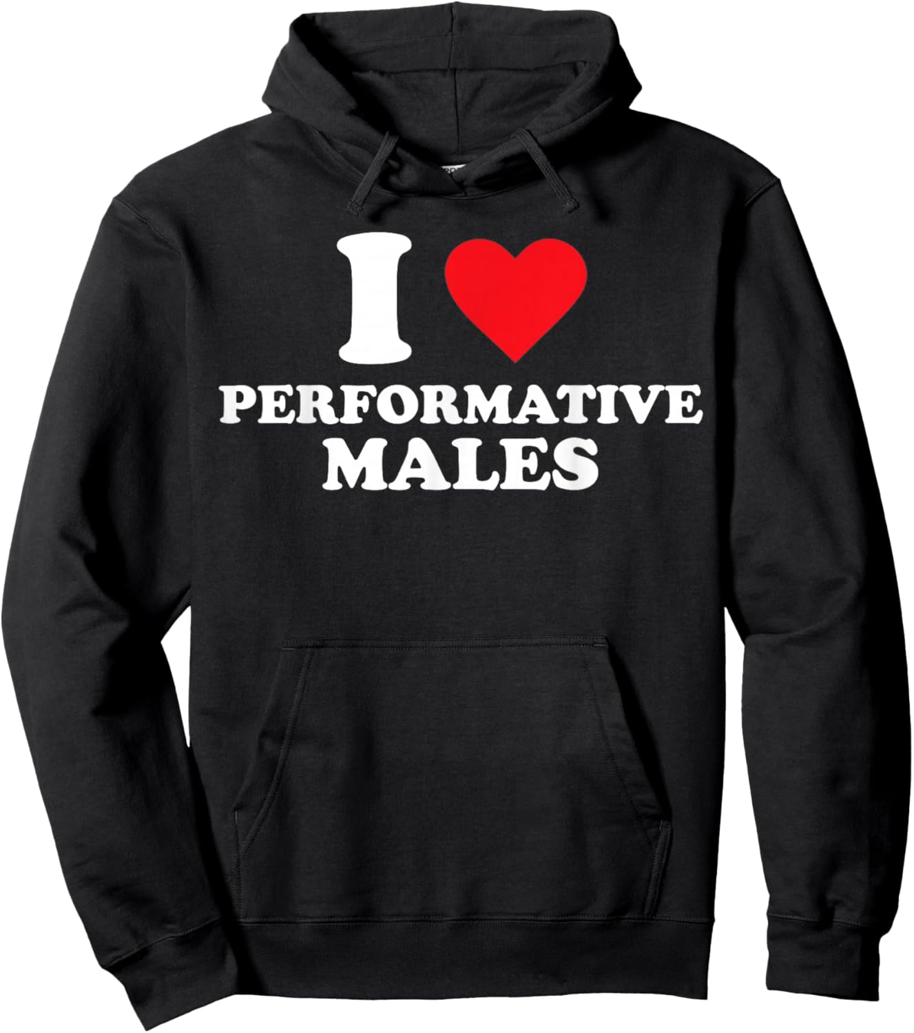I Heart Performative Males Hoodie - Hoodie | Black