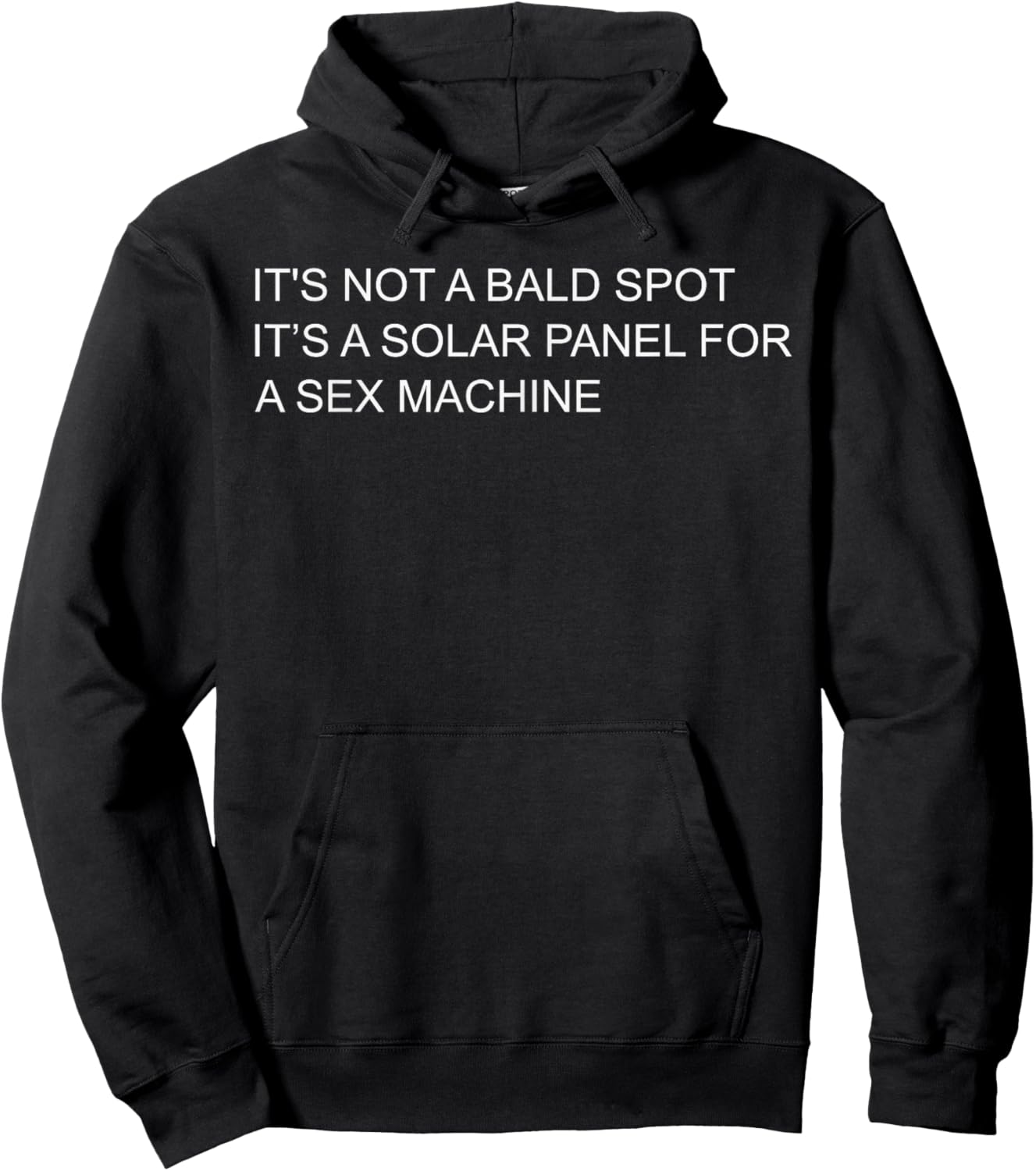 It's Not A Bald Spot It's A Solar Panel Funny Hoodie - Hoodie | Black