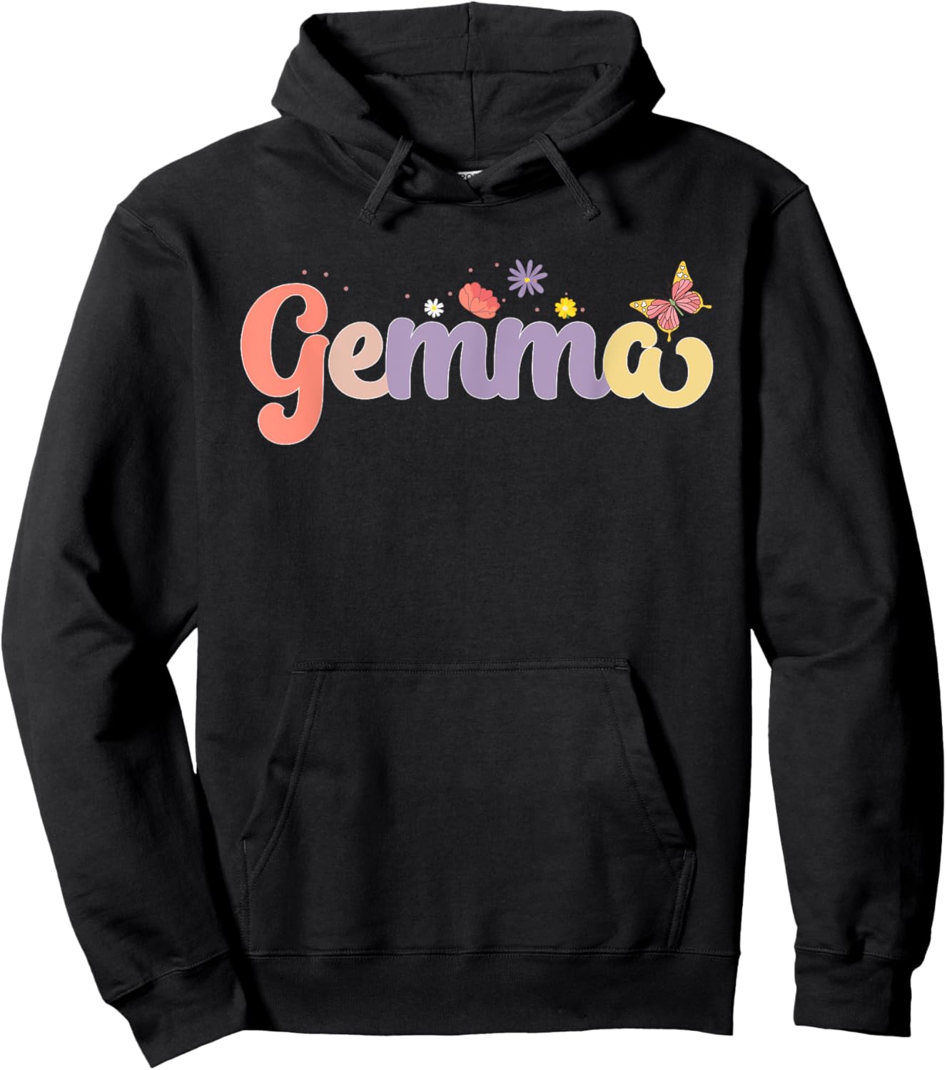 Gemma Proud Gemma Grandma Gemma Grandmother Hoodie - Hoodie | Black