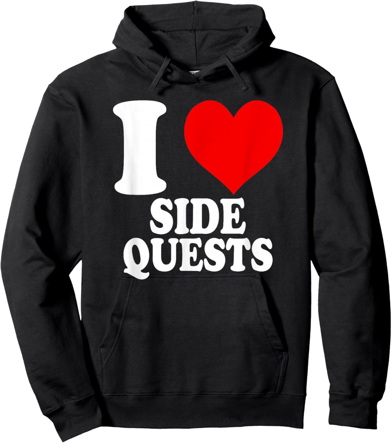 I Love Side Quests Hoodie - Hoodie | Black