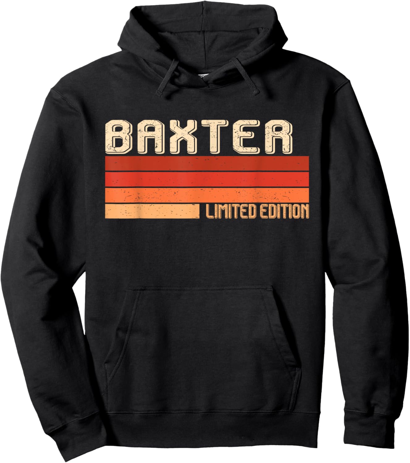 BAXTER Name Personalized Idea Men Retro Vintage BAXTER Hoodie - Hoodie | Black