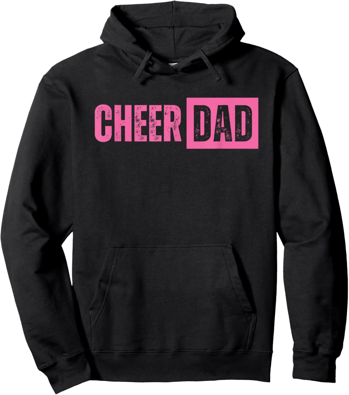 Cheer Dad Pink Cheerleading Hoodie - Hoodie | Black