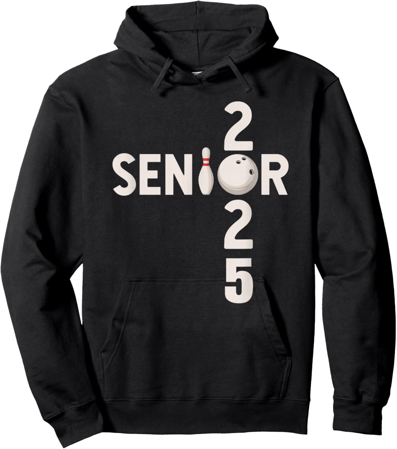 Senior 2025 Bowling Player Graduating Class Of 2025 Hoodie - Hoodie | Black