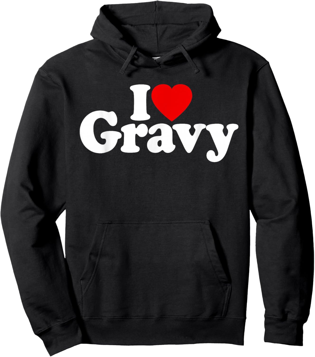I Love Heart Gravy Hoodie - Hoodie | Black