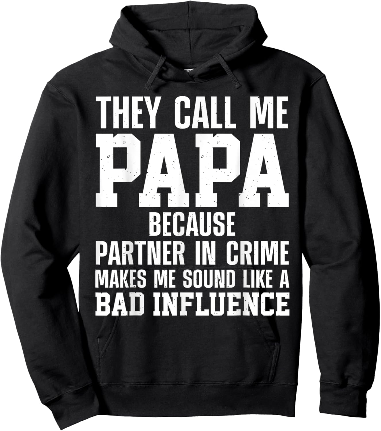 Best Papa Art For Grandpa From Grandkids Father's Day Papa Hoodie - Hoodie | Black