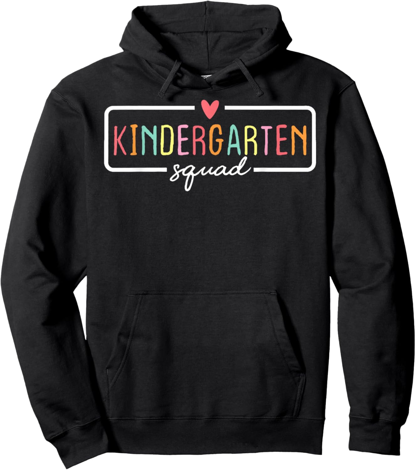 Kindergarten Team Crew Kinder Squad Back To School Teacher Hoodie - Hoodie | Black