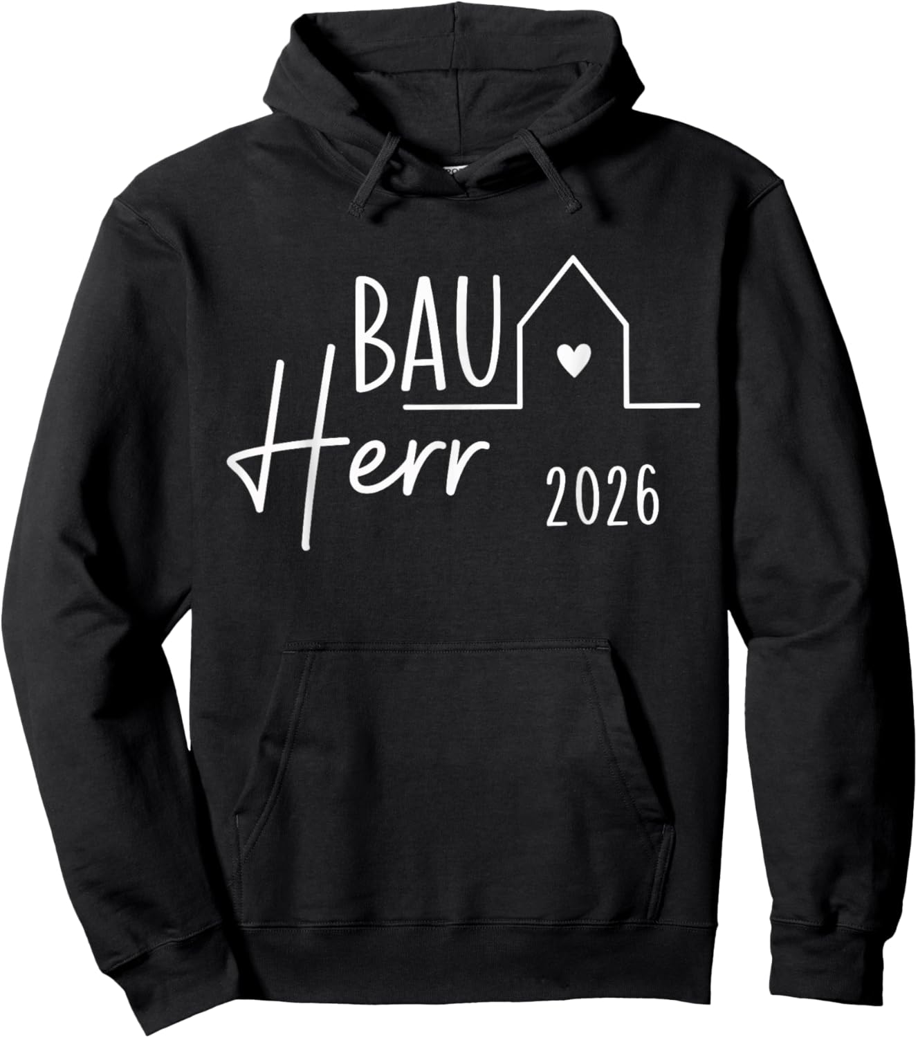 Bauherr 2026 Hausbau Hoodie - Hoodie | Black