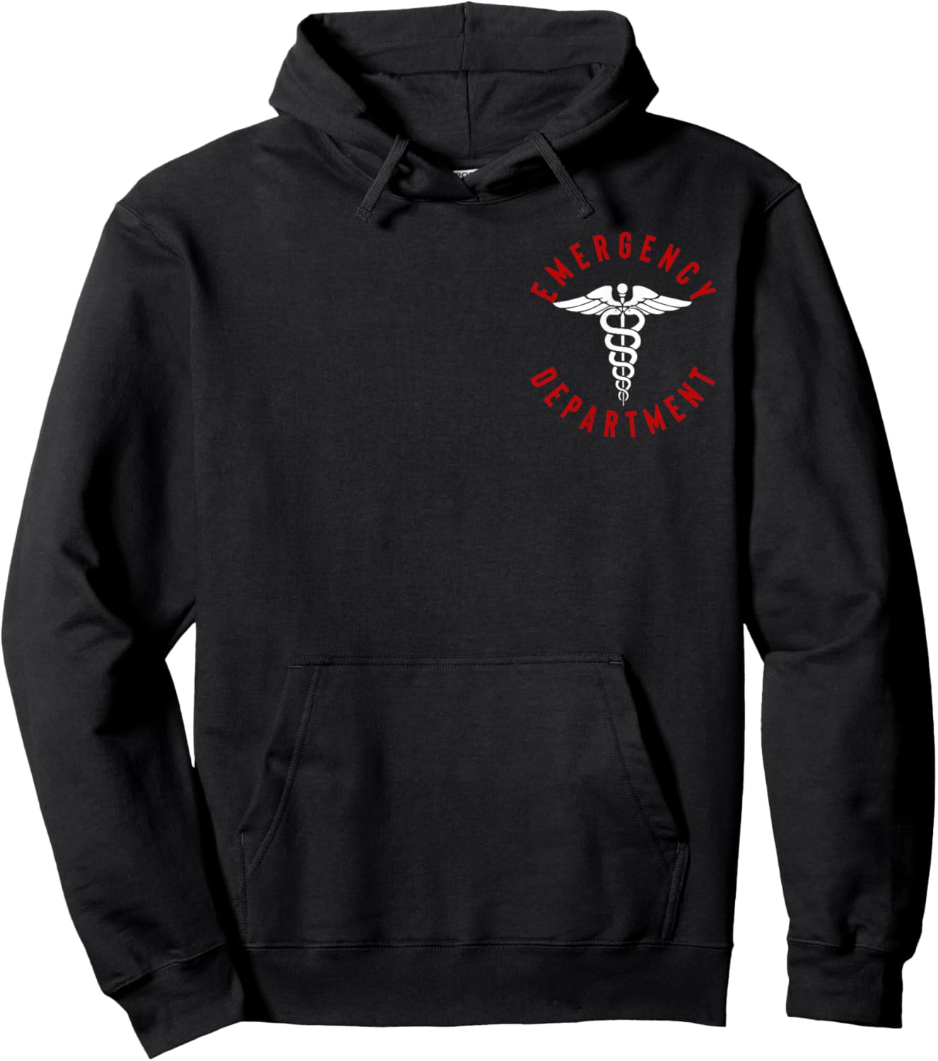Women Emergency Department 2 Sided Retro Er Nurse Hoodie - Hoodie | Black