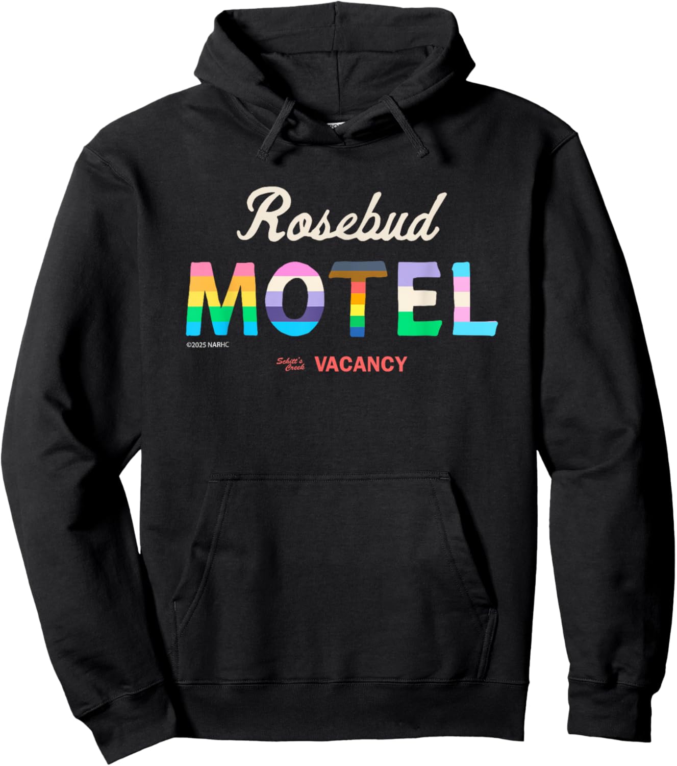 Schitt's Creek Rosebud Motel Pride Flag Colors Hoodie - Hoodie | Black