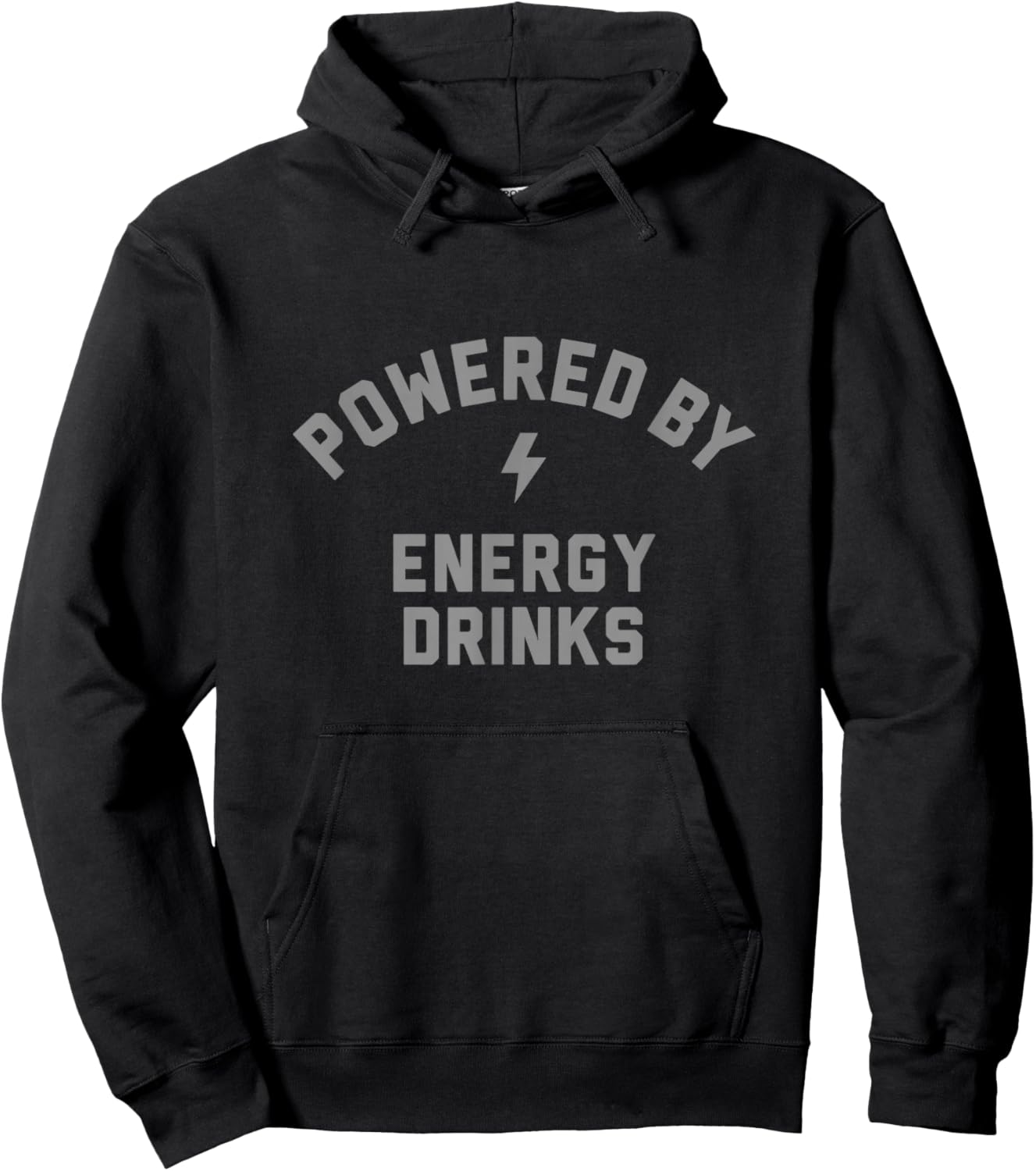 Powered By Energy Drinks Hoodie - Hoodie | Black