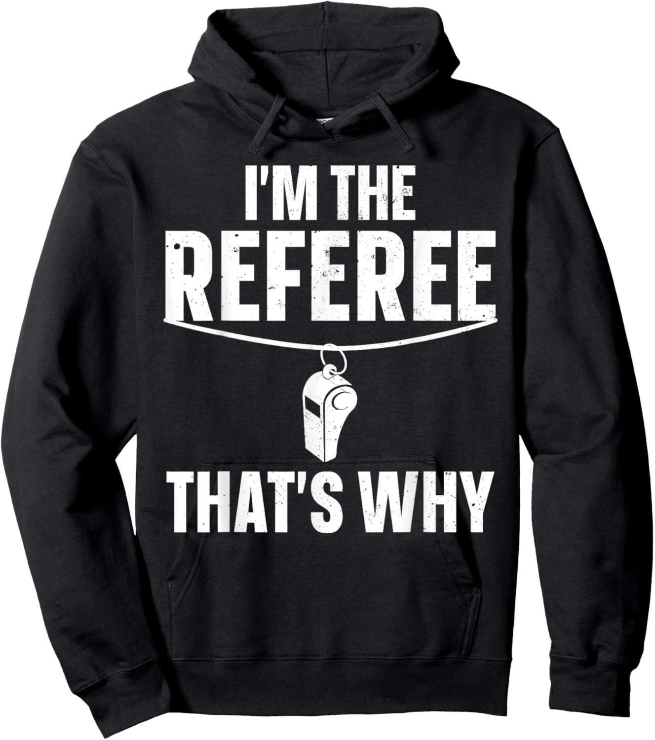 Funny Referee Design Women Sports Ref Gag Referee Hoodie - Hoodie | Black
