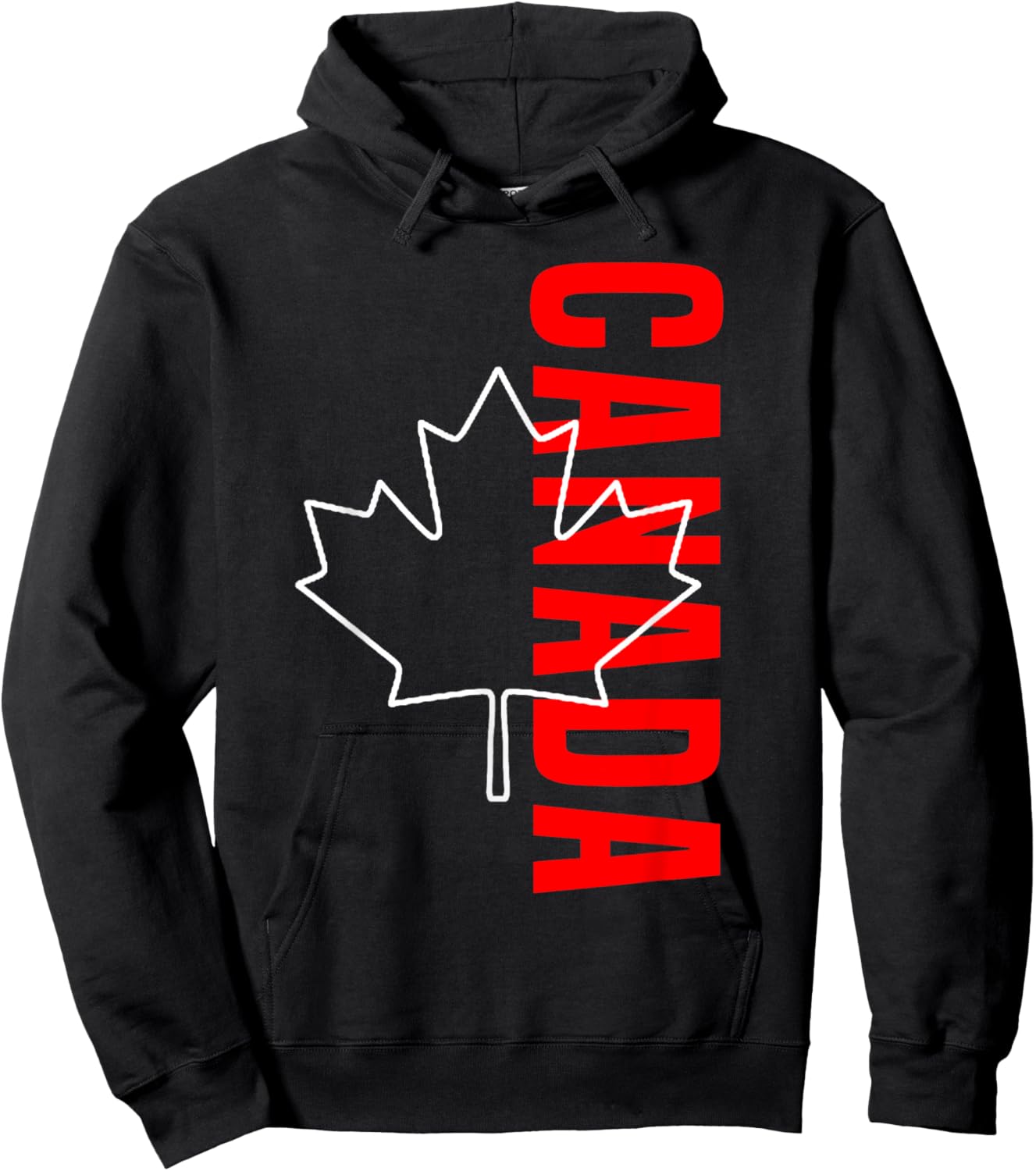 Canada Canada Canada Vancouver Montreal Flag Hoodie - Hoodie | Black