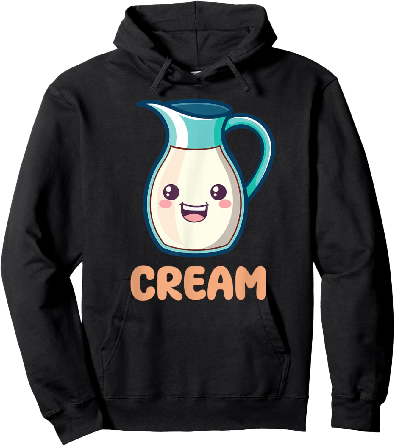 Coffee & Creamer Matching Couple Halloween Best Friends Hoodie - Hoodie | Black